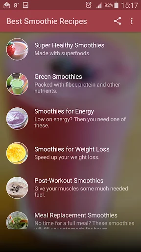 Smoothie Recipes screenshot 1