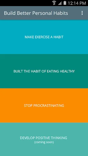 Build Better Personal Habits