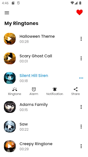 Scary Ringtones and Sounds screenshot 2