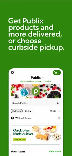 Publix Delivery & Curbside screenshot 1