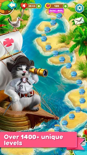 Cute Cats: Classic Match 3 screenshot 3