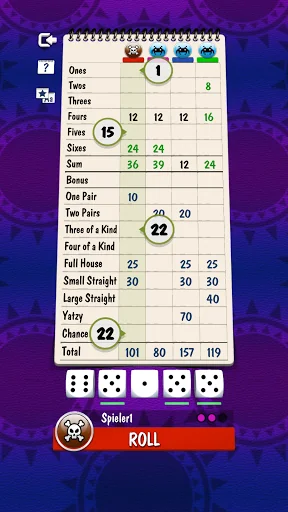 Yatzy Multiplayer Dice Game screenshot 1