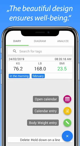 Body Weight Diary screenshot 2