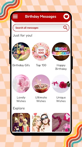 Birthday Cards & Messages Wish screenshot 1