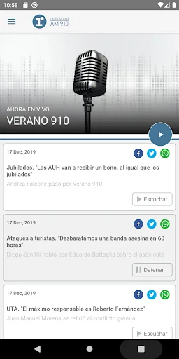 Radio La Red screenshot 2