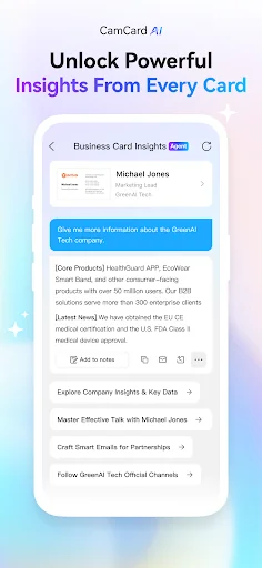 CamCard AI Scanner, Transcribe screenshot 2