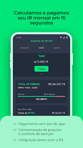 Grana - IR da bolsa automático screenshot 4