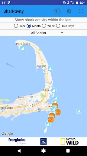 Sharktivity - White Shark App screenshot 1