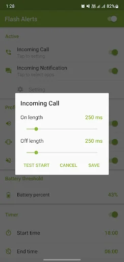 Flash Alerts on Call and SMS screenshot 3