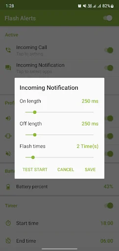 Flash Alerts on Call and SMS screenshot 4