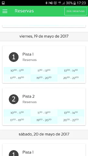Coge Pista (reservas de pádel)