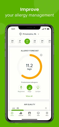 Allergy Plus by Pollen.com screenshot 1