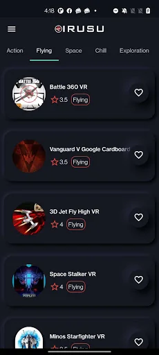 Irusu VR: Apps & Games Hub screenshot 1