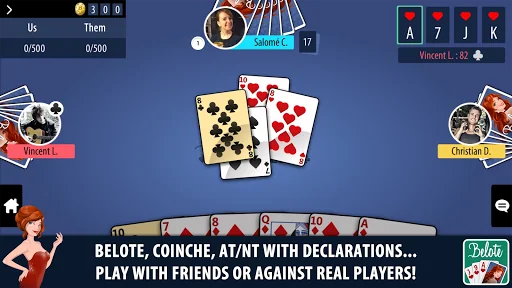 Belote & Coinche Multiplayer screenshot 2