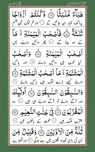 Surah Waqiah + Urdu