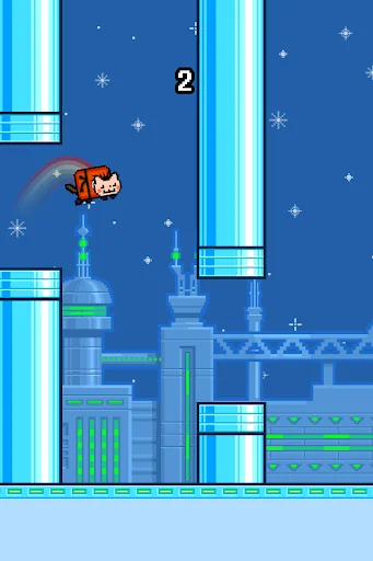 Flappy Nyan: flying cat wings screenshot 2