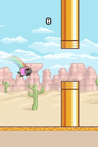 Flappy Nyan: flying cat wings screenshot 3