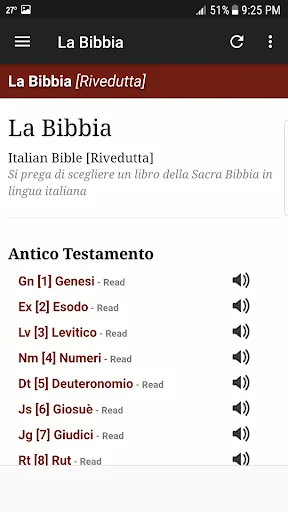 Bibbia in italiano screenshot 1