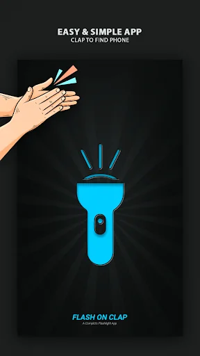 Flashlight on Clap App screenshot 1