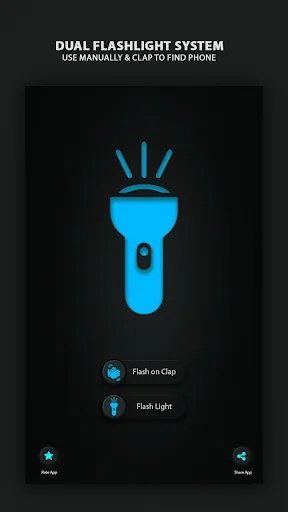 Flashlight on Clap App screenshot 2