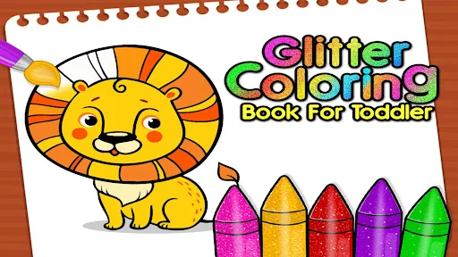 Glitter Coloring Book For Kids