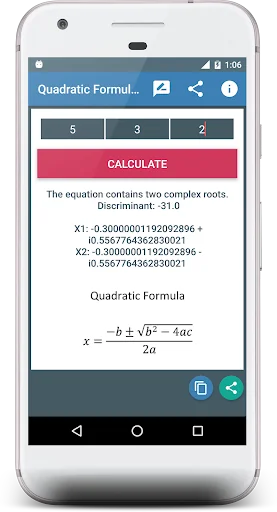 Quadratic Formula Calculator