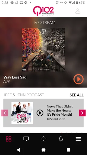 Q102 WKRQ screenshot 1