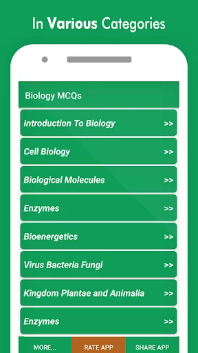 Biology MCQs with Answers and  screenshot 2