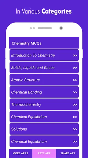 Chemistry MCQs with Answers an screenshot 2