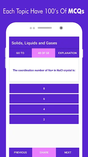 Chemistry MCQs with Answers an screenshot 3
