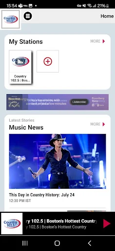 Country 102.5 - Boston screenshot 1