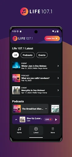 Life 107.1 screenshot 2