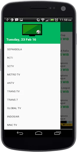 Jadwal Siaran Bola dan TV screenshot 1