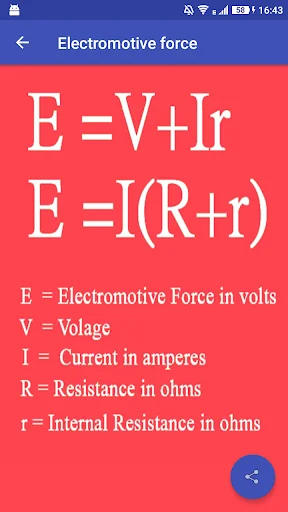 Electrical Formula