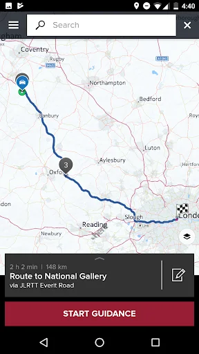Jaguar Route Planner screenshot 3