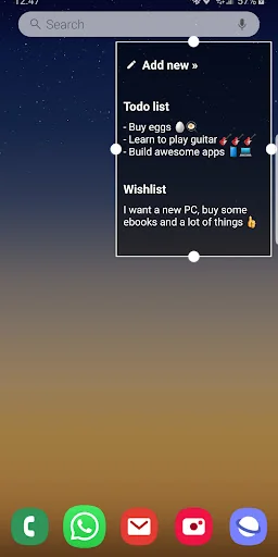 Fast Notes Home Widget & Edge
