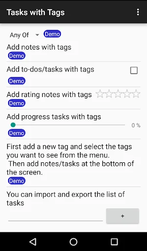 Tasks with Tags
