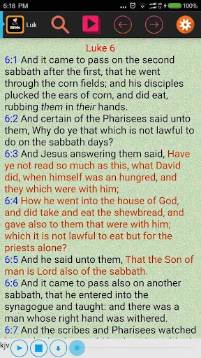 KJV  Red Letter Audio Bible