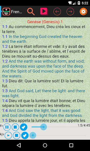 French English Audio Bible screenshot 1