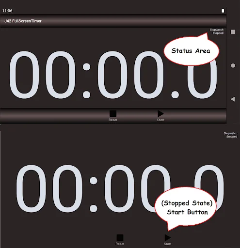 J42 Full Screen Timer