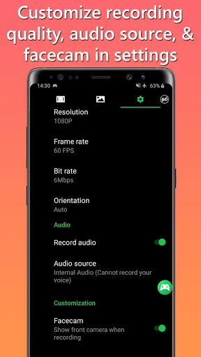 Game Recorder with Facecam screenshot 3