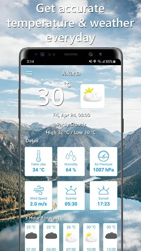 Temperature Today: Weather App screenshot 1
