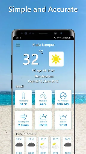 Temperature Today: Weather App screenshot 2