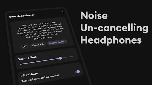 Safe Headphones: hear clearly screenshot 3