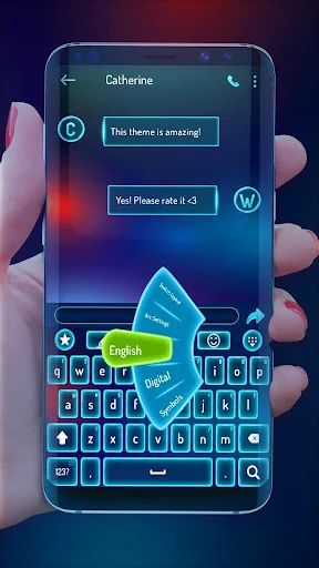 Simple Blue Keyboard