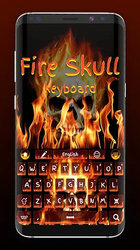 Fire Skull Keyboard