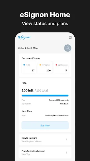 eSignon - Upload & Sign screenshot 2