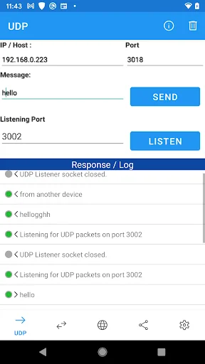 UDP Sender / Receiver