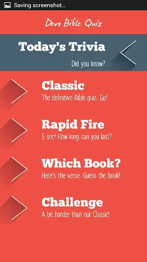 Devo Bible Quiz screenshot 1