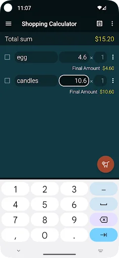 Shopping Calculator screenshot 1